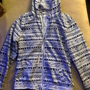 Aztec print windbreaker